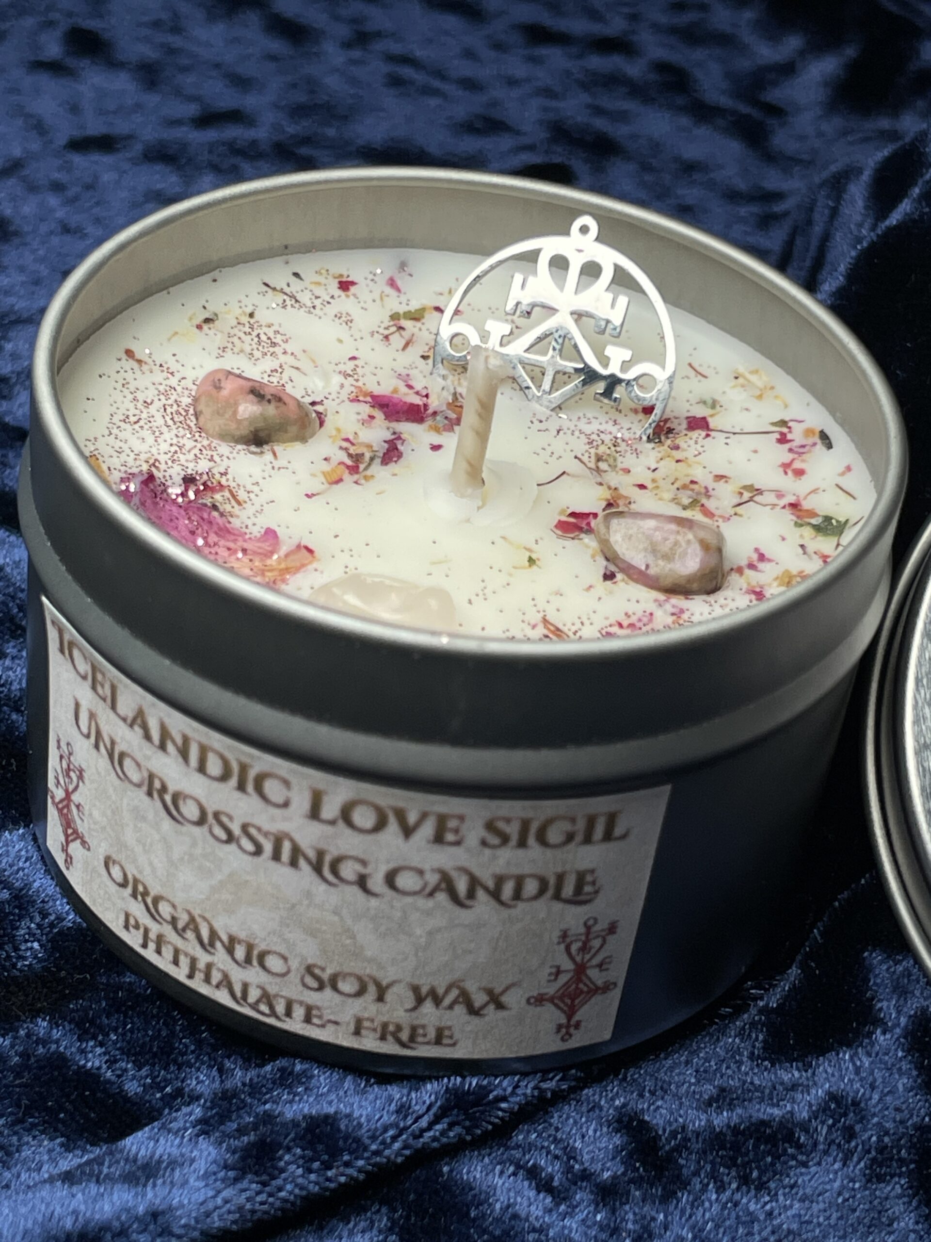Candles - Uncrossing & Manifestation - 4oz Organic Soy Wax Non-Toxic Aromatherapy Intention Candles - Image 2
