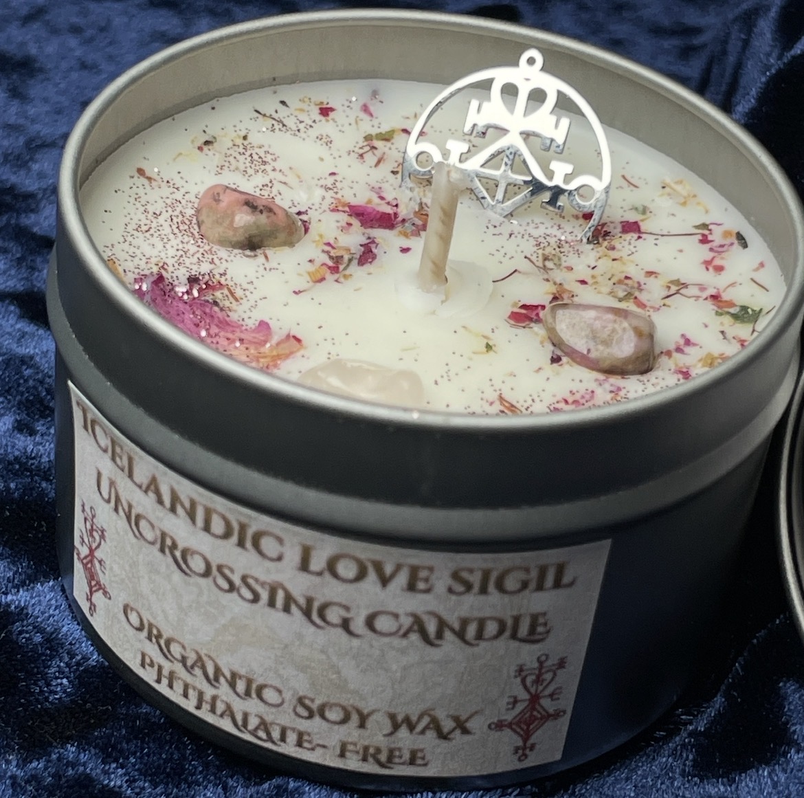 Candles - Uncrossing & Manifestation - 4oz Organic Soy Wax Non-Toxic Aromatherapy Intention Candles - Image 9