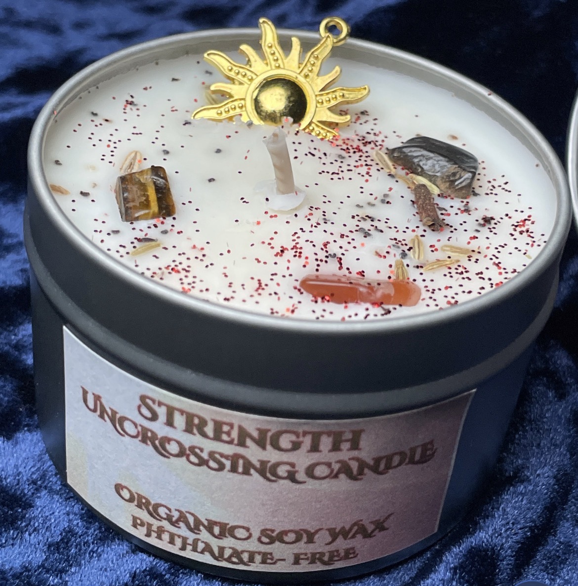 Candles - Uncrossing & Manifestation - 4oz Organic Soy Wax Non-Toxic Aromatherapy Intention Candles - Image 8