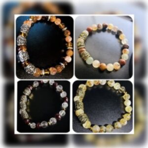God/Goddess Runic Crystal Bracelets