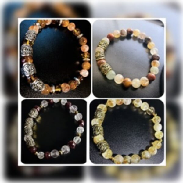 God/Goddess Runic Crystal Bracelets