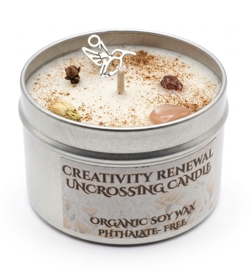 Candles - Uncrossing & Manifestation - 4oz Organic Soy Wax Non-Toxic Aromatherapy Intention Candles - Image 11